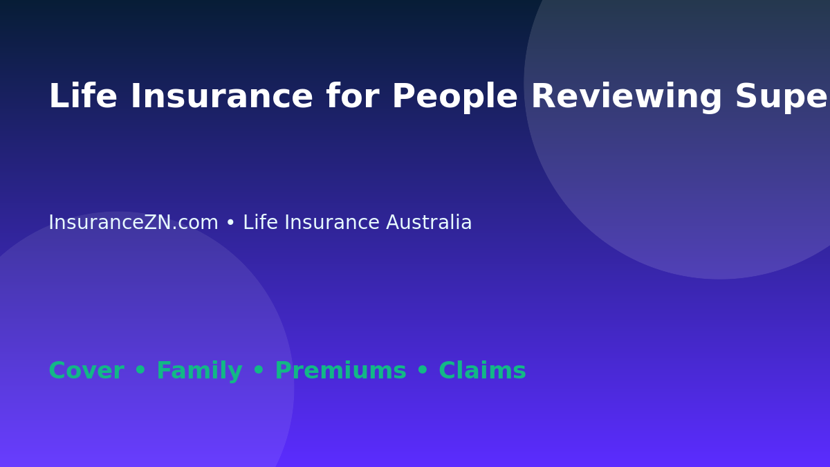 Life Insurance for People Reviewing Super Death Benefits - Australian insurance guide