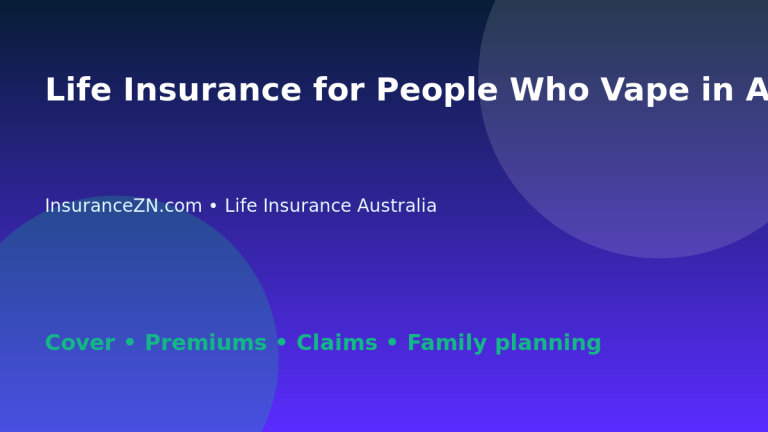 Life Insurance for People Who Vape in Australia - Australian life insurance guide