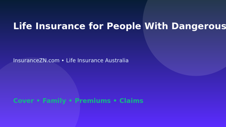 Life Insurance for People With Dangerous Hobbies - Australian insurance guide