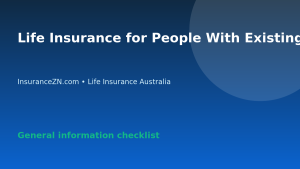 Life Insurance for People With Existing Health Conditions in Australia - Australian life insurance guide