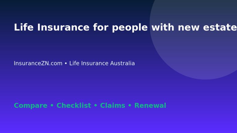 Life Insurance for people with new estate plans in Australia - Australian insurance guide
