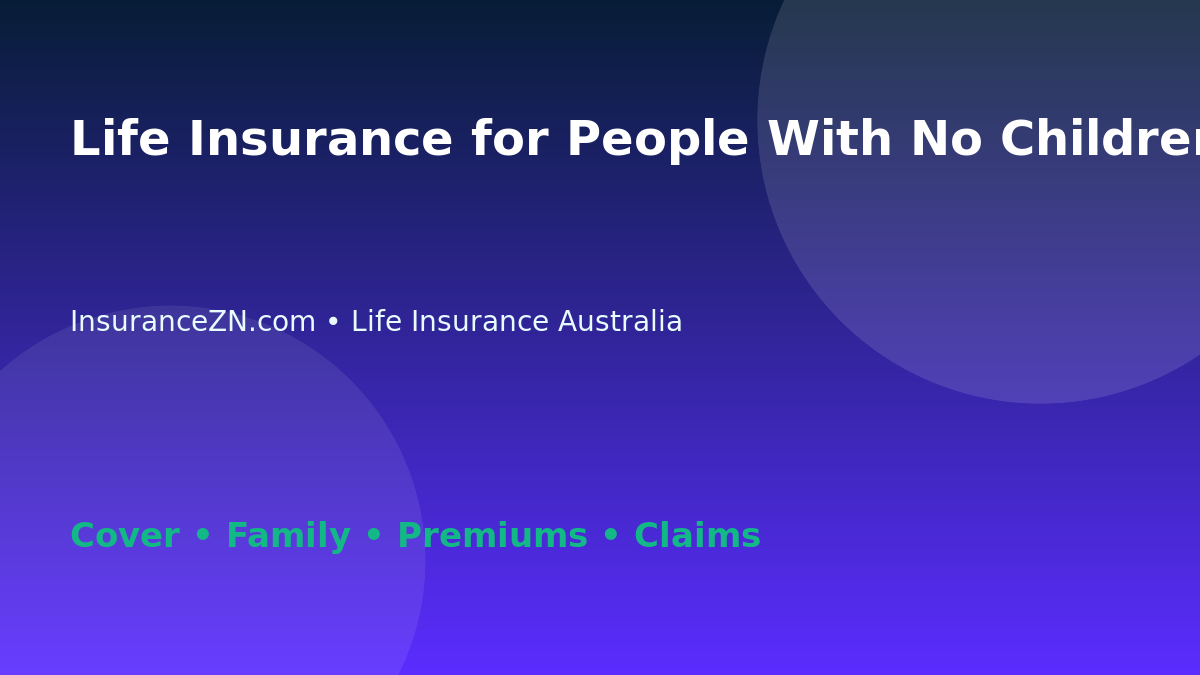 Life Insurance for People With No Children but Shared Debt - Australian insurance guide