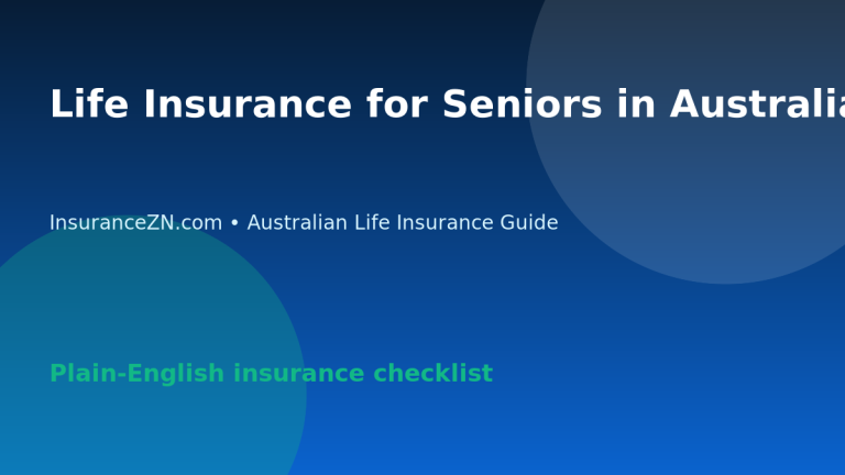 Life Insurance for Seniors in Australia: Questions Before Applying - Australian life insurance guide