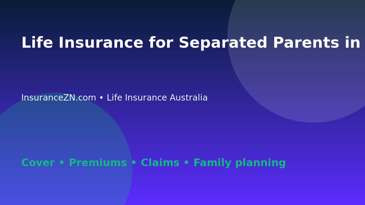 Life Insurance for Separated Parents in Australia - Australian life insurance guide