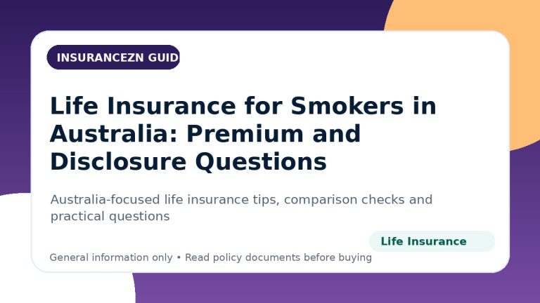 Life Insurance for Smokers in Australia: Premium and Disclosure Questions - Australian life insurance guide