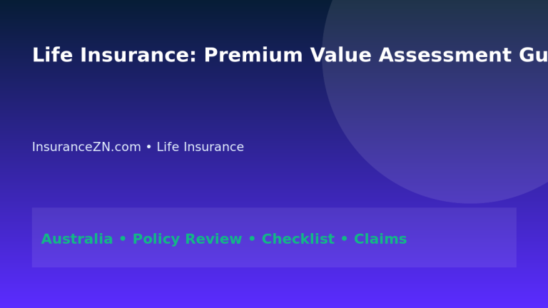 Life Insurance: Premium Value Assessment Guide for Australians 2026 - InsuranceZN Australian insurance guide