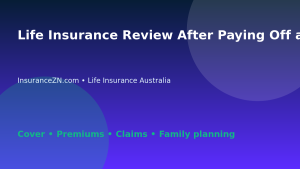 Life Insurance Review After Paying Off a Mortgage - Australian life insurance guide