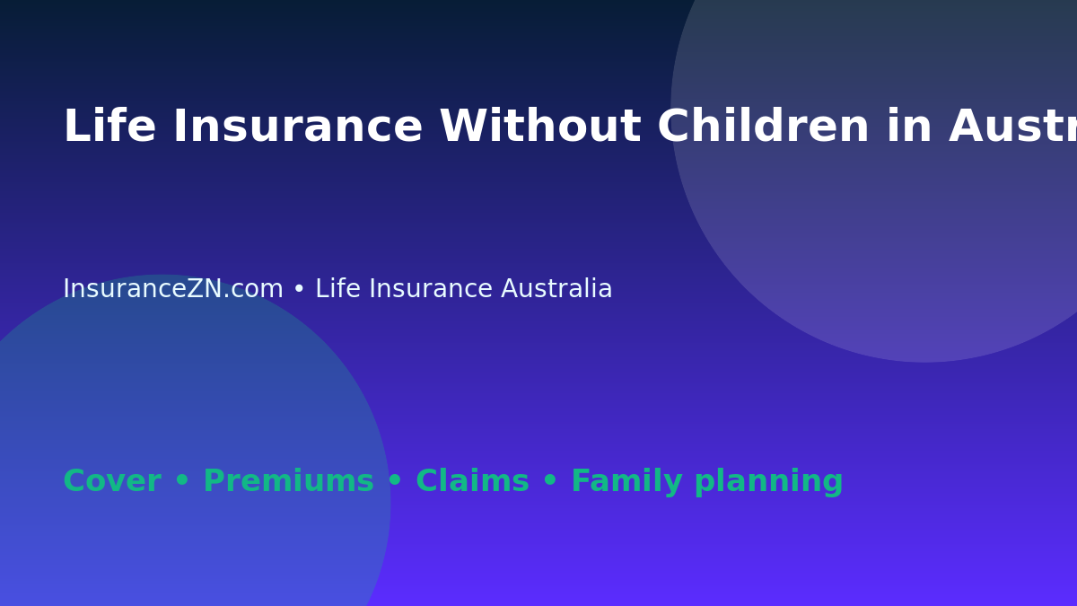 Life Insurance Without Children in Australia: When to Review Cover - Australian life insurance guide