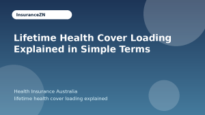 Lifetime Health Cover Loading Explained in Simple Terms - Health Insurance Australia guide