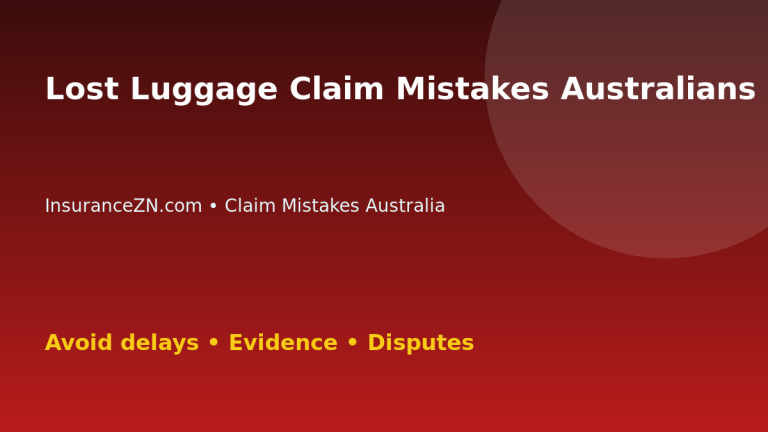 Lost Luggage Claim Mistakes Australians Should Avoid - Australian insurance claim guide