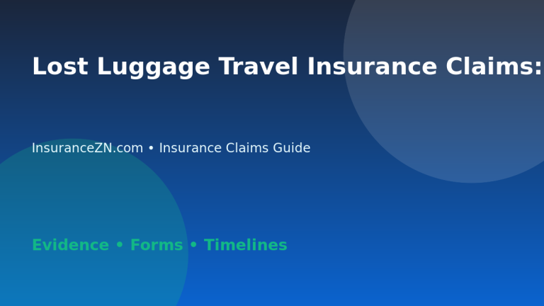 Lost Luggage Travel Insurance Claims: Documents to Keep - Australian insurance claims guide
