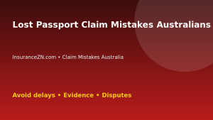 Lost Passport Claim Mistakes Australians Should Avoid - Australian insurance claim guide