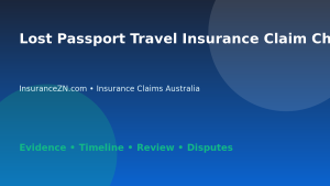 Lost Passport Travel Insurance Claim Checklist - Australian insurance claims guide
