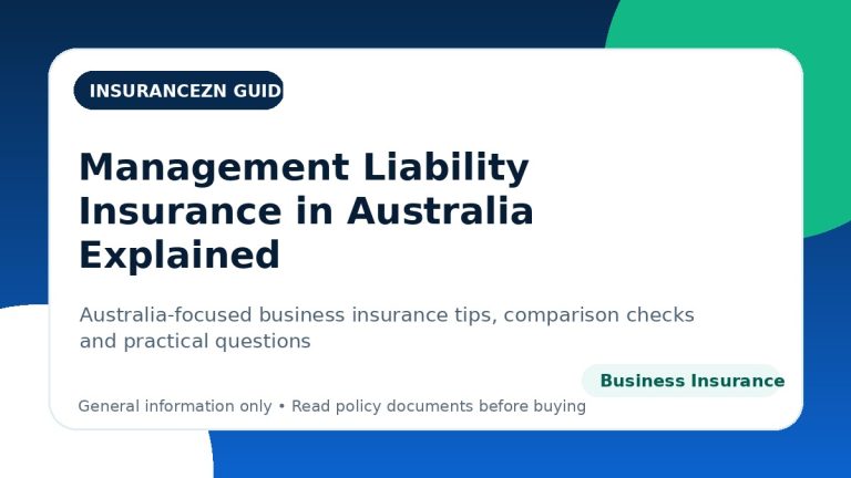 Management Liability Insurance in Australia Explained - Australian business insurance guide