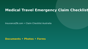 Medical Travel Emergency Claim Checklist for Australian Policyholders - Australian insurance claim guide