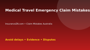 Medical Travel Emergency Claim Mistakes Australians Should Avoid - Australian insurance claim guide