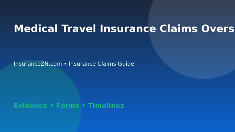 Medical Travel Insurance Claims Overseas: Checklist - Australian insurance claims guide