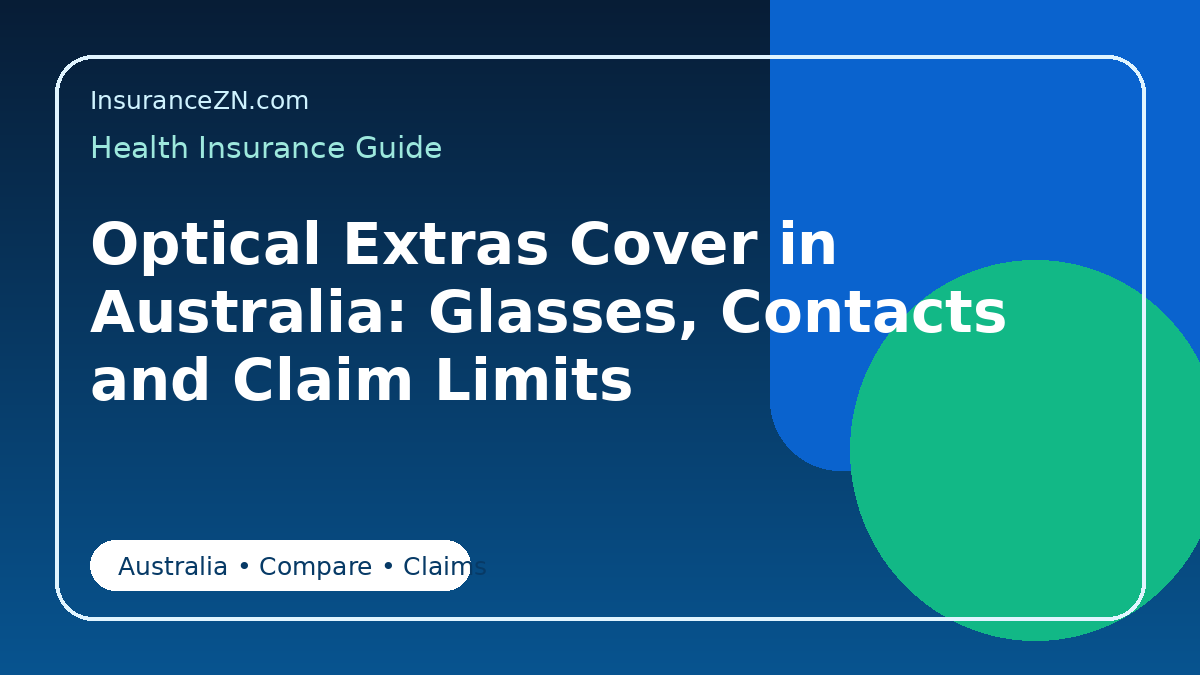 Optical Extras Cover in Australia: Glasses, Contacts and Claim Limits - Australian health insurance guide