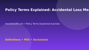 Policy Terms Explained: Accidental Loss Meaning - Australian insurance guide