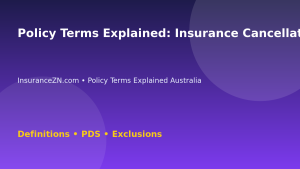 Policy Terms Explained: Insurance Cancellation Meaning - Australian insurance guide