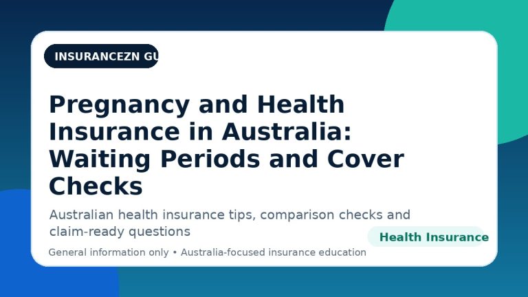 Pregnancy and Health Insurance in Australia: Waiting Periods and Cover Checks - Australian health insurance guide