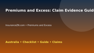 Premiums and Excess: Claim Evidence Guide for Australian Readers 2026 - InsuranceZN guide