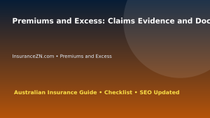 Premiums and Excess: Claims Evidence and Document Strategy for Australian Readers 2026 featured image