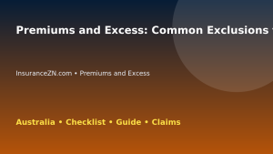 Premiums and Excess: Common Exclusions to Check for Australian Readers 2026 - InsuranceZN guide