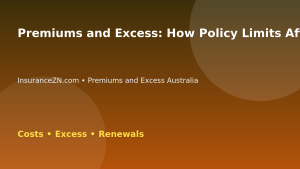 Premiums and Excess: How Policy Limits Affect Premiums - Australian insurance guide