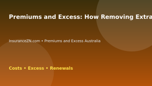 Premiums and Excess: How Removing Extras Can Lower Premiums - Australian insurance guide