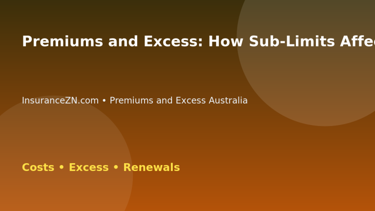 Premiums and Excess: How Sub-Limits Affect Value - Australian insurance guide
