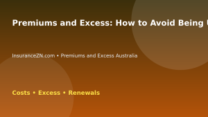 Premiums and Excess: How to Avoid Being Underinsured to Save Premium - Australian insurance guide