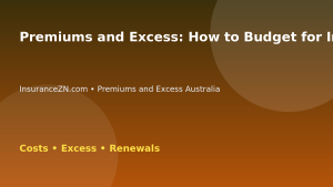 Premiums and Excess: How to Budget for Insurance Excess - Australian insurance guide