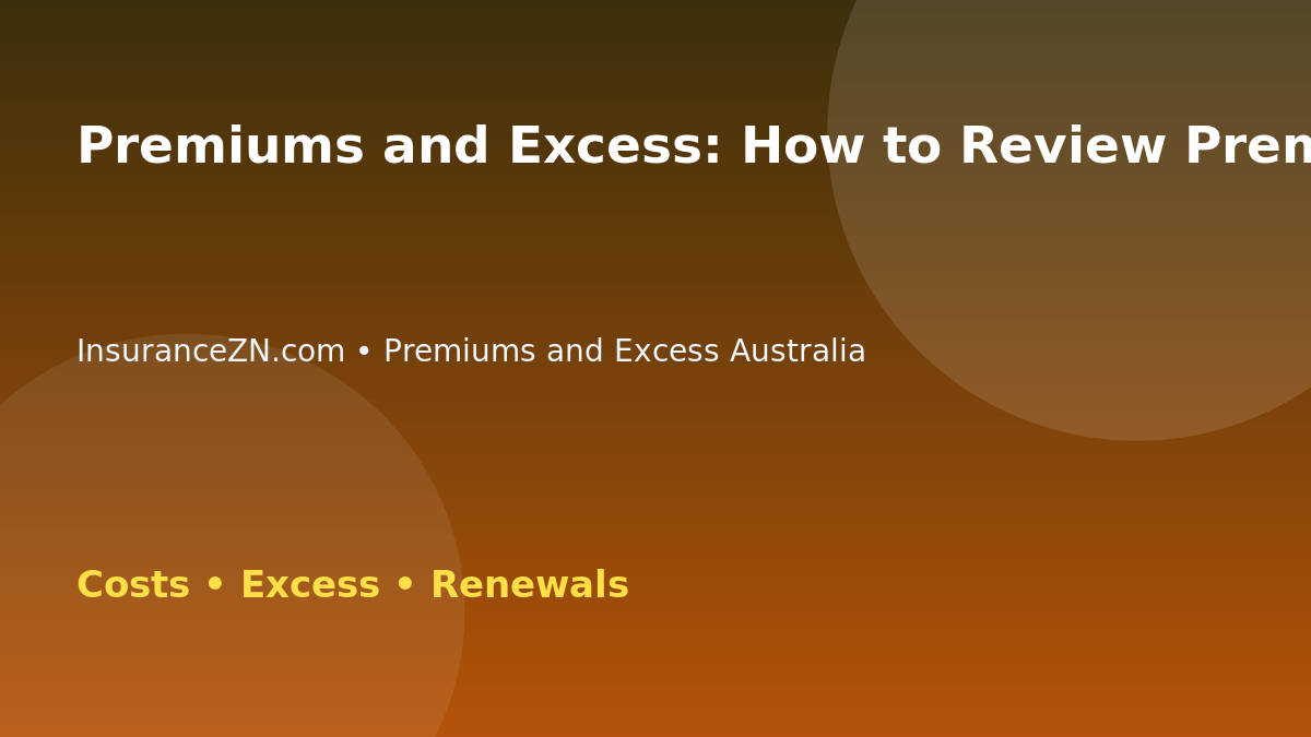 Premiums and Excess: How to Review Premiums After Moving Address - Australian insurance guide