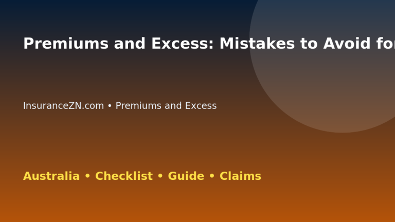 Premiums and Excess: Mistakes to Avoid for Australian Readers 2026 - InsuranceZN guide