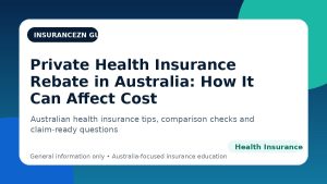 Private Health Insurance Rebate in Australia: How It Can Affect Cost - Australian health insurance guide