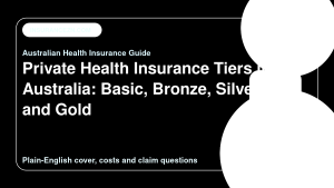 Private Health Insurance Tiers in Australia: Basic, Bronze, Silver and Gold - Australian health insurance guide