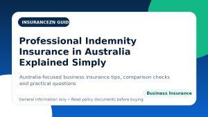 Professional Indemnity Insurance in Australia Explained Simply - Australian business insurance guide