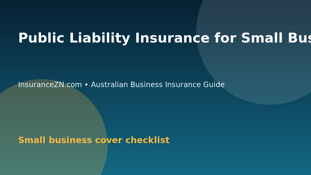 Public Liability Insurance for Small Business in Australia Explained - Australian business insurance guide