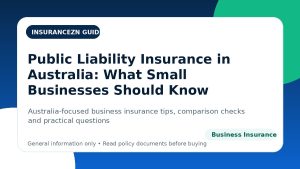 Public Liability Insurance in Australia: What Small Businesses Should Know - Australian business insurance guide