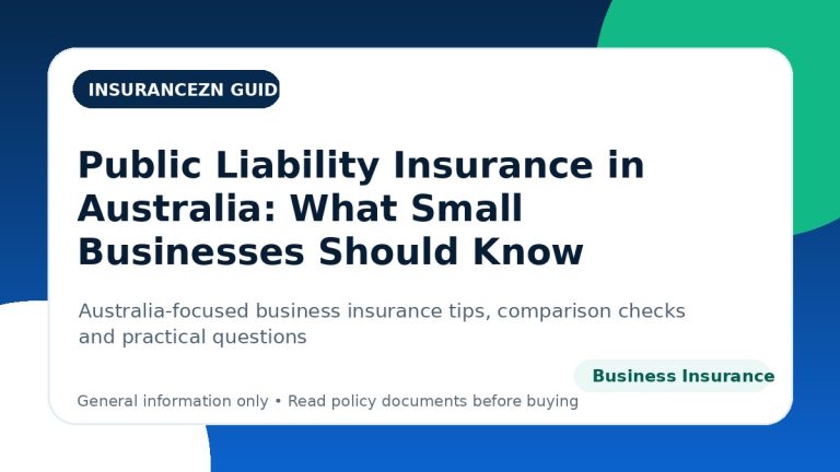 Public Liability Insurance in Australia: What Small Businesses Should Know - Australian business insurance guide