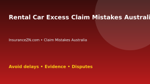 Rental Car Excess Claim Mistakes Australians Should Avoid - Australian insurance claim guide