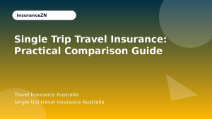 Single Trip Travel Insurance: Practical Comparison Guide - Travel Insurance Australia guide
