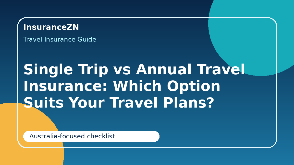 Single Trip vs Annual Travel Insurance: Which Option Suits Your Travel Plans? - single trip vs annual travel insurance guide for Australian travellers