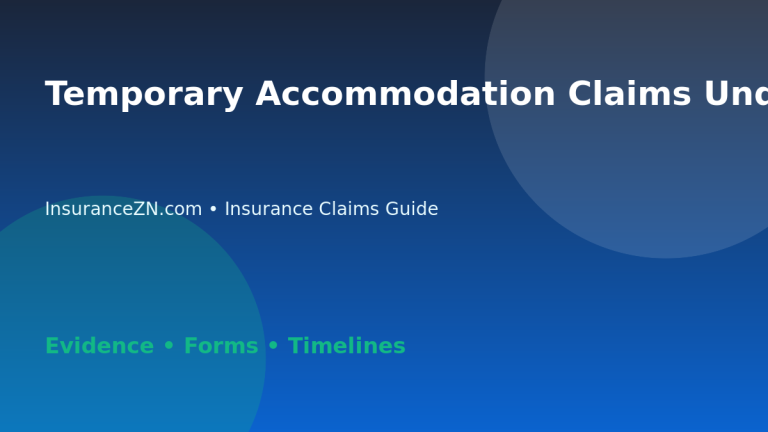 Temporary Accommodation Claims Under Home Insurance - Australian insurance claims guide