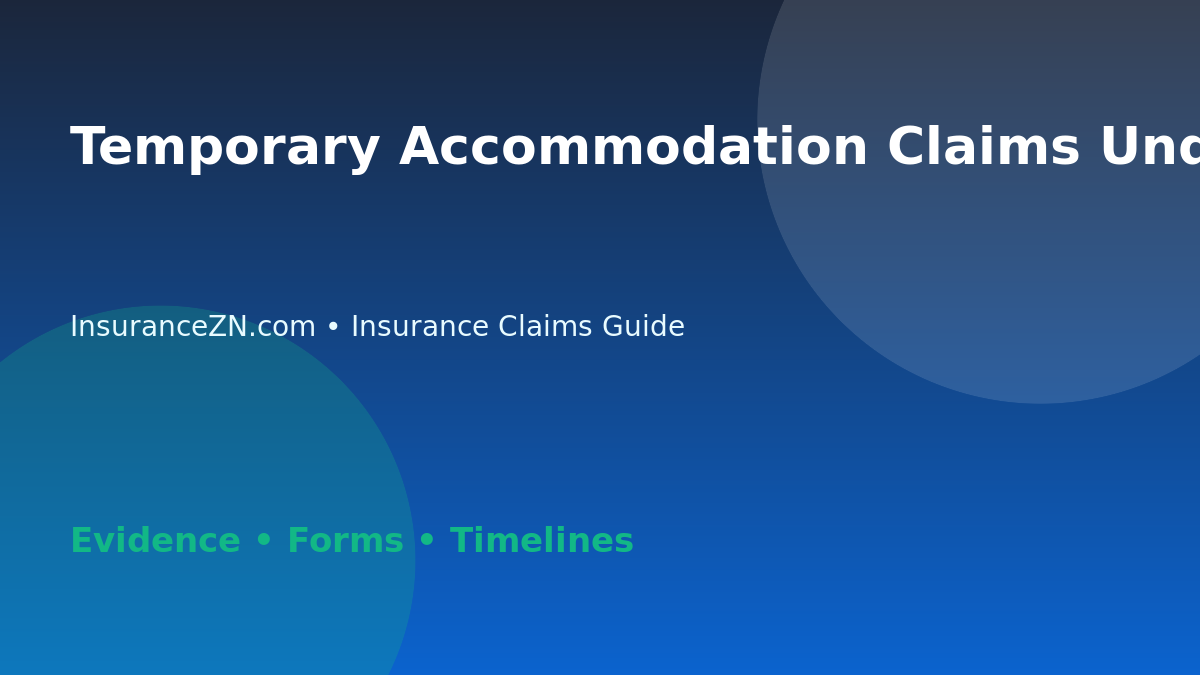 Temporary Accommodation Claims Under Home Insurance - Australian insurance claims guide