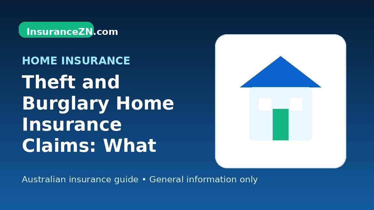 Theft and Burglary Home Insurance Claims: What Insurers May Ask For - Australian home insurance guide