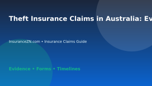 Theft Insurance Claims in Australia: Evidence Checklist - Australian insurance claims guide