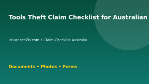 Tools Theft Claim Checklist for Australian Policyholders - Australian insurance claim guide
