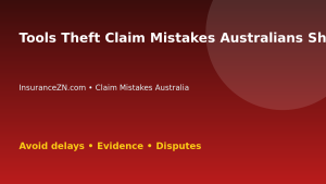 Tools Theft Claim Mistakes Australians Should Avoid - Australian insurance claim guide